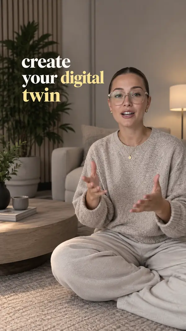 A bold vertical video opening with a creator and prominent graphic typography.